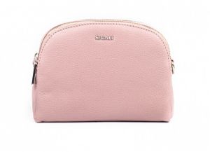 SEGALI Dámska kožená crossbody kabelka 12 Baby Pink