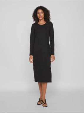 VILA Armerone Black Ladies Midishdress - Ladies