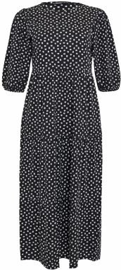 Threadbare Letné šaty 'Finn'  čierna / biela