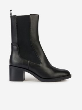 Women's Black Leather Boots Geox Giulila - Women