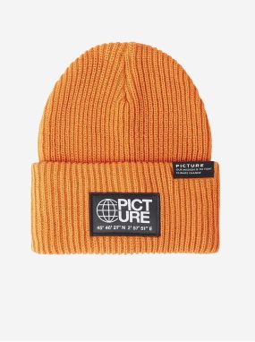 Orange Ribbed Winter Cap Picture - Mens