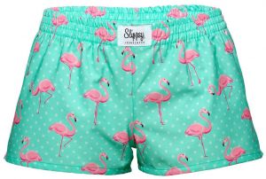 Slippsy tyrkysové dámske trenírky Flamingo