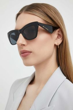 Slnečné okuliare Etro dámske, čierna farba, ETRO 0004/G/S