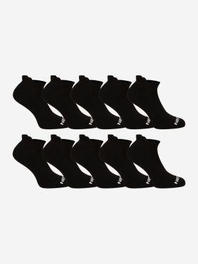 Súprava desiatich -párov ponožiek v čiernej farbe Nedeto