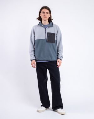 Patagonia M's Microdini 1/2 Zip P/O Nouveau Green w/Salt Grey