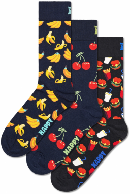 Happy Socks Ponožky  námornícka modrá / žltá / červená / biela