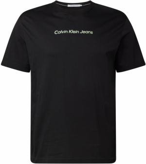 Calvin Klein Jeans Plus Tričko  pastelovo zelená / čierna