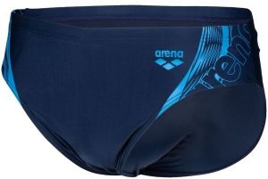 Arena SWIM BRIEF GRAPHIC Pánske slipové plavky, tmavo modrá, veľkosť