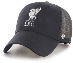 Čiapka 47brand EPL Liverpool FC čierna farba, s nášivkou, EPL-BRANS04CTP-BKA