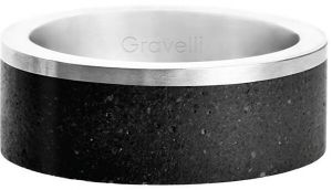 Gravelli Betónový prsteň Edge oceľová / atracitová GJRUSSA002 47 mm