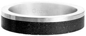 Gravelli Betónový prsteň Edge Slim oceľová / antracitová GJRUSSA0021 50 mm