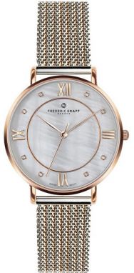 Frederic Graff Rose Liskamm 2 tone. Steel + Rose Gold Mesh FAI-2718