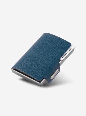 Modrá kožená peňaženka Mondraghi Saffiano Plus