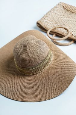Béžový slamený klobúk Carisse