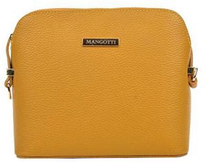 Mangotti Kožená crossbody kabelka AW20MG1501 SENAP