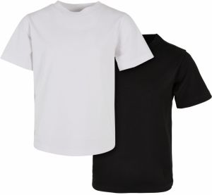 Boys' Organic Basic T-Shirt 2-Pack White/Black