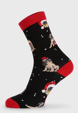Dámske vianočné ponožky Pug