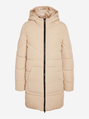 Beige Ladies Quilted Coat Noisy May Dalcon - Women