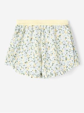 Yellow-Blue Girly Floral Shorts Name it Finna - unisex