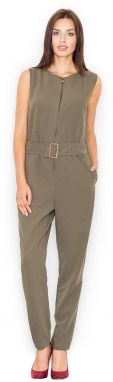 Dámske oblečenie  Figl  Figl_Jumpsuit_M488_Grey