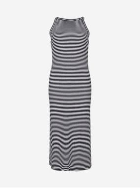 ONeill Women's White & Black Striped O'Neill Rib Midi Dress - Women's