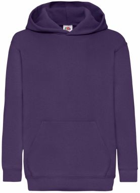 Purple children's sweatshirt Classic kangaroo Fruit of the Loom