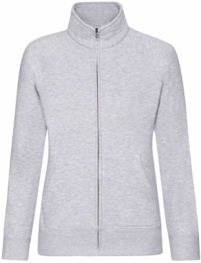 Grey women's sweatshirt with stand-up collar Fruit of the Loom