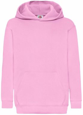 Pink children's sweatshirt Classic kangaroo Fruit of the Loom