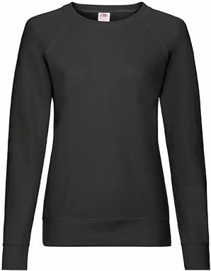 Black classic light sweatshirt Fruit of the Loom