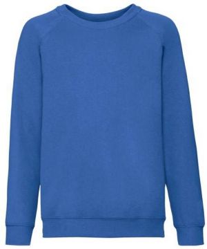 Niebieska bluza dziecięca Raglan Sweat Fruit of the Loom