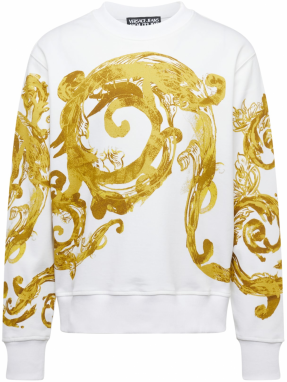 Versace Jeans Couture Mikina '76UP302'  zlatá / biela