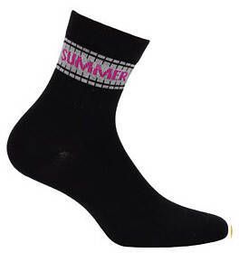 Gatta G44.01N Cottoline girls' socks patterned 33-38 black 358