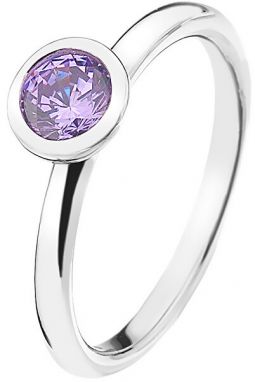 Hot Diamonds Strieborný prsteň Emozioni scintilla Lavender Calmness ER020 50 mm