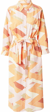Part Two Košeľové šaty 'Binti'  kaki / oranžová / ružová / biela