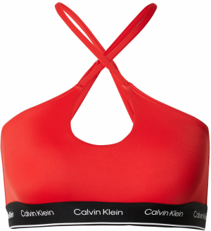 Calvin Klein Swimwear Bikinový top 'Meta Legacy '  červená / čierna / biela