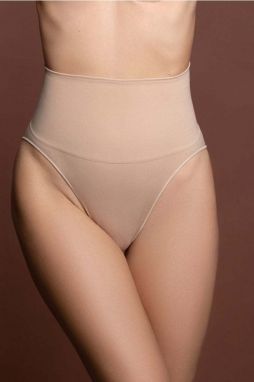 Béžové bezšvové nohavičky s vysokým pásom Seamless High Waist Brief