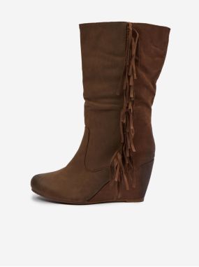 Brown Women's Gusset Boots CAMAIEU - Women