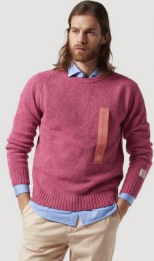 Sveter La Martina Man Tricot Crew Neck Shetland Wool Sweater