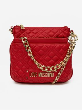 Červená dámska crossbody kabelka Love Moschino