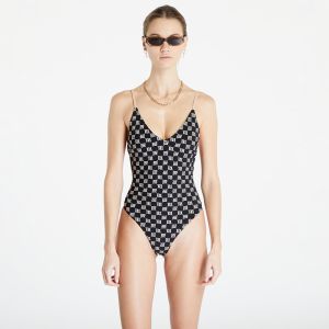 MISBHV Monogram Signature One Piece Swimsuit Black