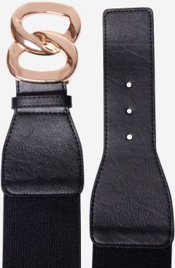 Shelvt Women's black elastic belt