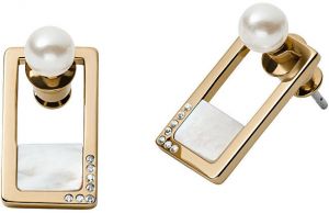 Skagen Luxusné náušnice s perlami a kryštály 2v1 Agnetha SKJ1426998