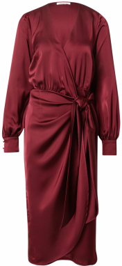 GLAMOROUS Kokteilové šaty  burgundská