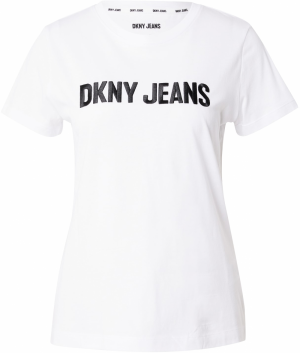 DKNY Tričko  čierna / biela