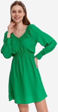 Zelené dámske šaty s gombíkmi TOP SECRET