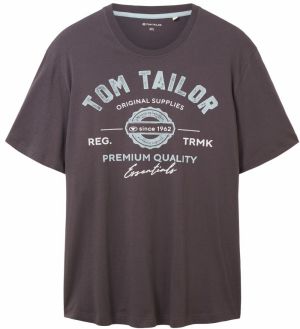 TOM TAILOR Men + Tričko  svetlomodrá / grafitová / biela
