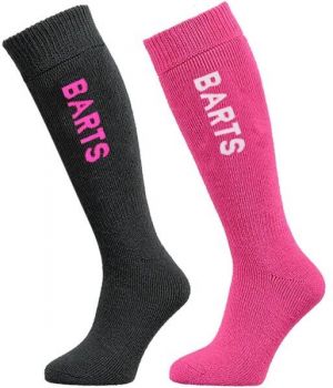 BARTS BASIC SOCK 2 PACK KIDS 2 páry detských ponožiek na lyže, ružová, veľkosť