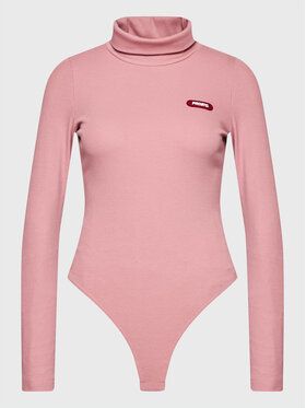 PROSTO. Body KLASYK Necky 2121 Ružová Slim Fit