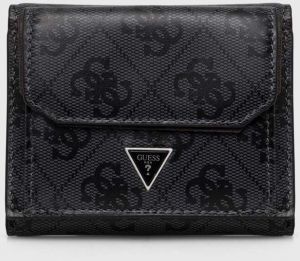 Kožená peňaženka Guess pánsky, čierna farba, SMVELE LEA37