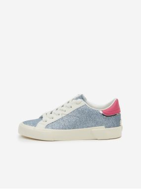 Cream-Blue Guess Wayne Womens Sneakers - Women